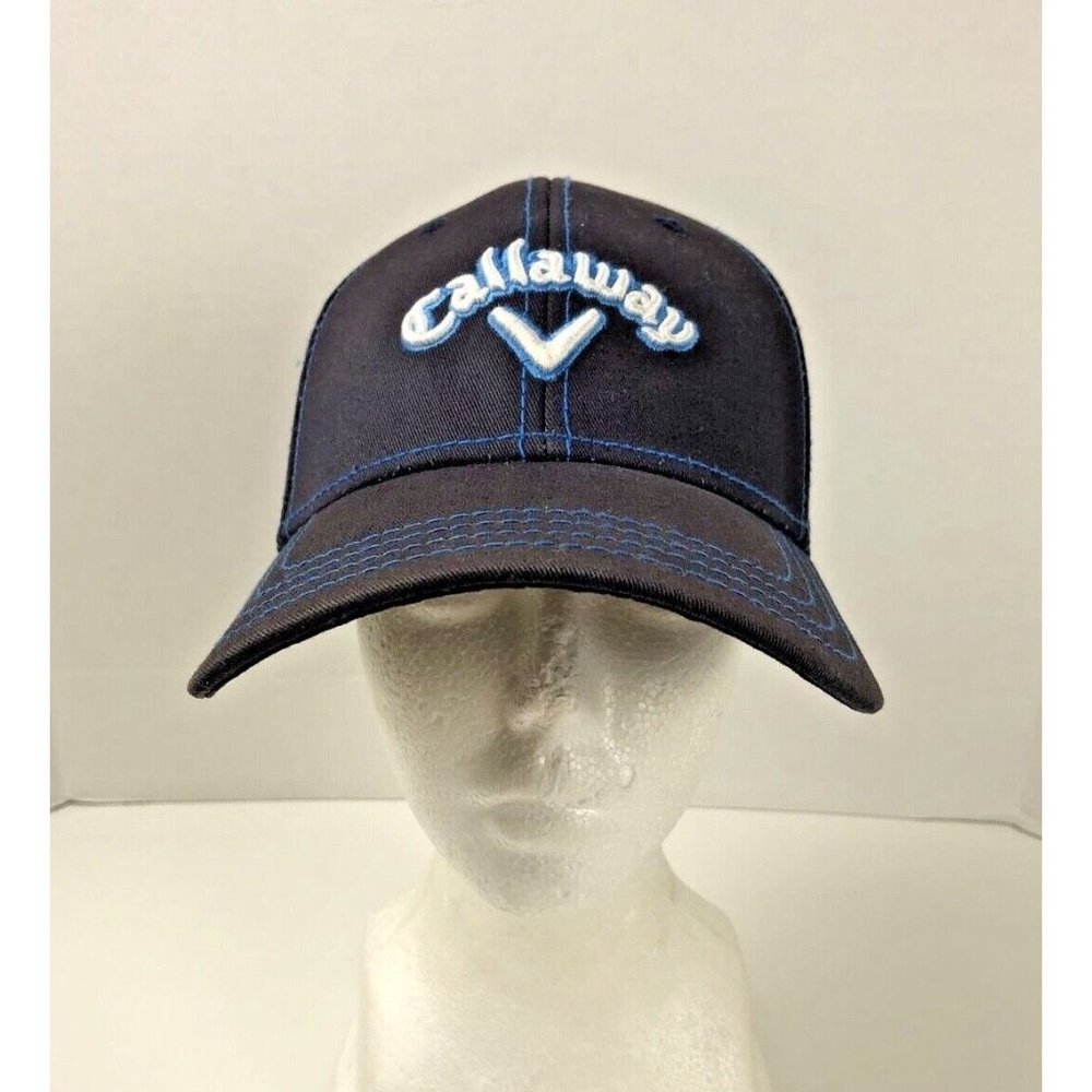 CALLAWAY GOLF HAT -Blue/White Embroidered Adjustable Spellout Logo